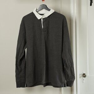 Old Navy Green Mens Rugby Polo